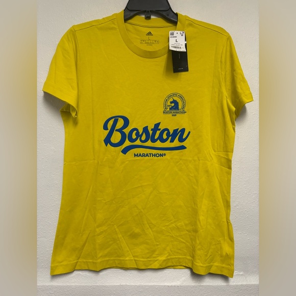 adidas Women BOSTON MARATHON 2021 T-SHIRT #104 - Picture 1 of 7